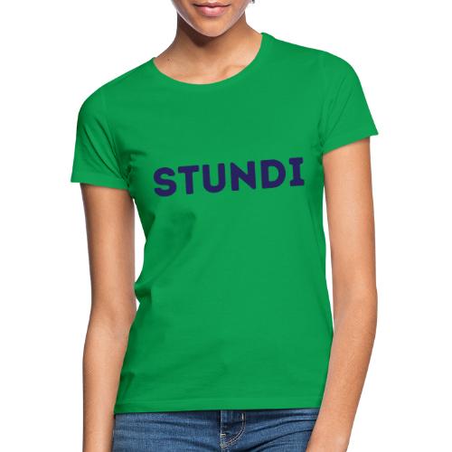 Conny Stundi Blau edit - Frauen T-Shirt