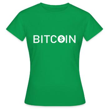 Bitcoin Trading Crypto Stocks - T-shirt Femme - vert - Devant - AI Model Female 172 dark (172cm)