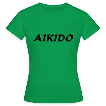 Aikido - Frauen T-Shirt - Kelly Green - Vorne - AI Model Female 172 dark (172cm)