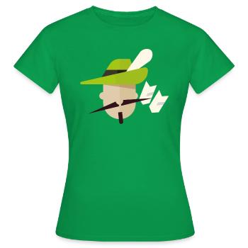 Robin des Bois - Archer - Héros - T-shirt Femme - vert - Devant - AI Model Female 172 dark (172cm)
