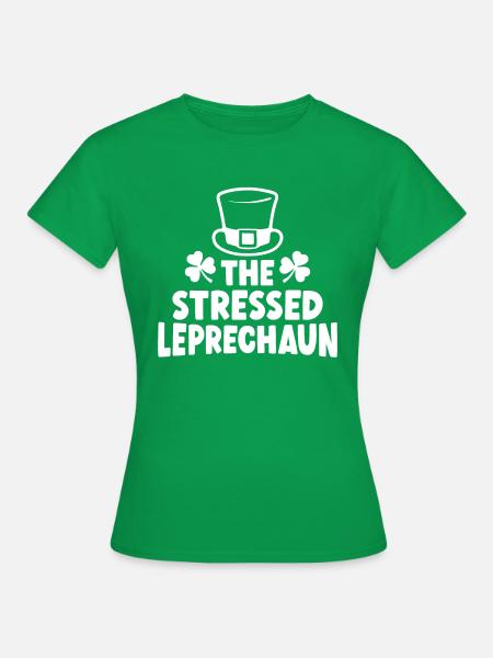 Der gestresste Kobold - Frauen T-Shirt - Kelly Green