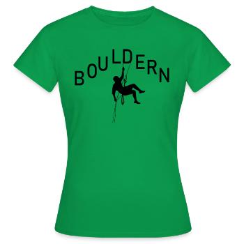 climbing - Frauen T-Shirt - Kelly Green - Vorne - AI Model Female 172 dark (172cm)