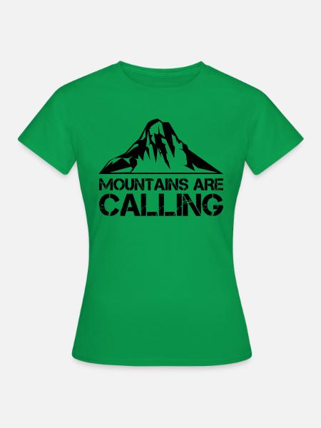 berge mountains - Frauen T-Shirt - Kelly Green