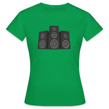 Speakers - Women's T-Shirt - kelly green - Front - AI Model Female 172 dark (172cm)
