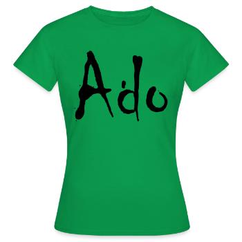 ado - Frauen T-Shirt - Kelly Green - Vorne - AI Model Female 172 dark (172cm)