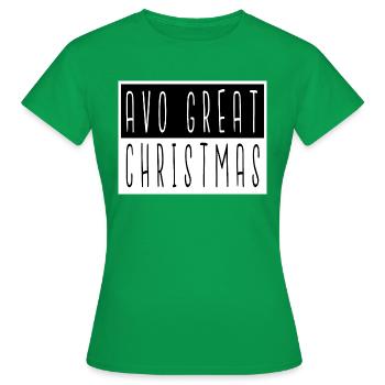 Blagues Noël Vacances Fun Musculation - T-shirt Femme - vert - Devant - AI Model Female 172 dark (172cm)