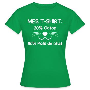 Chien de race border collie 3 - T-shirt Femme - vert - Devant - AI Model Female 172 dark (172cm)