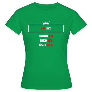 T shirt triathlon Distance XXL - T-shirt Femme - vert - Devant - AI Model Female 172 dark (172cm)