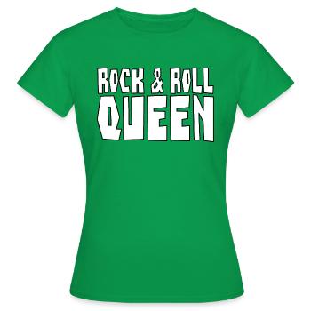 Rock & Roll Queen - Rock 'n' Roll Queen - Frauen T-Shirt - Kelly Green - Vorne - AI Model Female 172 dark (172cm)