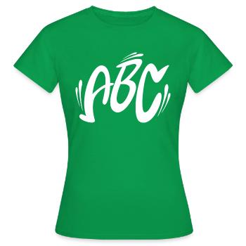 ABC blanc - T-shirt Femme - vert - Devant - AI Model Female 172 dark (172cm)