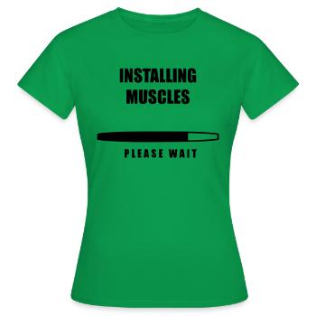 Gym gym entraînement musculation - T-shirt Femme - vert - Devant - AI Model Female 172 dark (172cm)