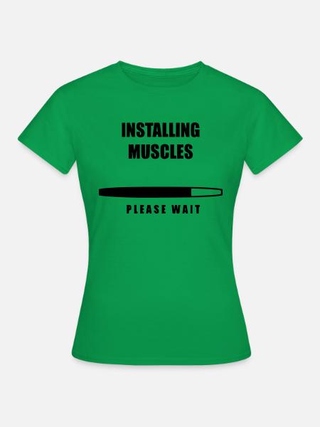 Fitnessstudio Gym Training Bodybuilding - Frauen T-Shirt - Kelly Green