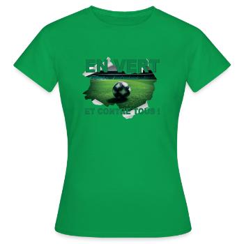 IN GREEN AND AGAINST ALL ODDS - Women's T-Shirt - kelly green - Front - AI Model Female 172 dark (172cm)