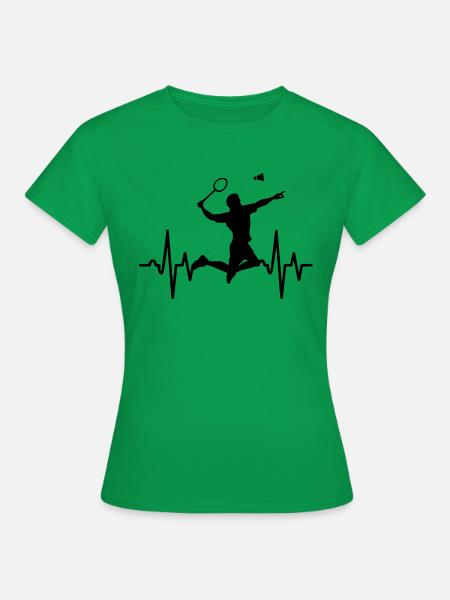 Badminton Racket Racketlon Federball - Frauen T-Shirt - Kelly Green