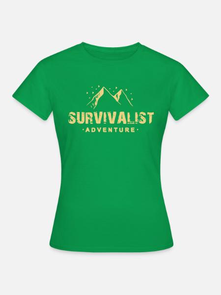 Überlebenskünstler Mann Überlebenskampf - Frauen T-Shirt - Kelly Green