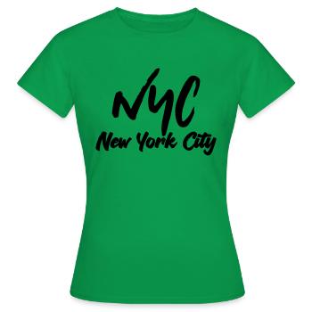 Ville de New York - T-shirt Femme - vert - Devant - AI Model Female 172 dark (172cm)