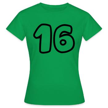 16 - T-shirt Femme - vert - Devant - AI Model Female 172 dark (172cm)