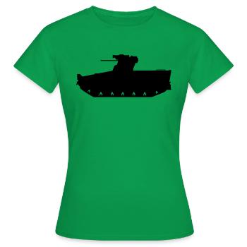 SPZ Marder - Frauen T-Shirt - Kelly Green - Vorne - AI Model Female 172 dark (172cm)