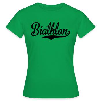 Biathlon - T-shirt Femme - vert - Devant - AI Model Female 172 dark (172cm)