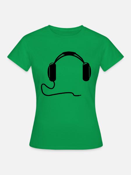 DJ Kopfhörer - Frauen T-Shirt - Kelly Green