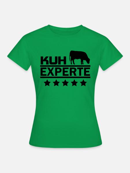 Kuh Experte - Frauen T-Shirt - Kelly Green