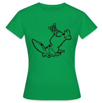 Froschkönig - Frauen T-Shirt - Kelly Green - Vorne - AI Model Female 172 dark (172cm)