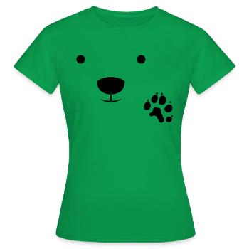 Polar Bear - Frauen T-Shirt - Kelly Green - Vorne - AI Model Female 172 dark (172cm)