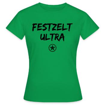 Festzelt Ultra - Frauen T-Shirt - Kelly Green - Vorne - AI Model Female 172 dark (172cm)