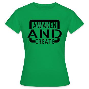 Déclaration amusante sur les pratiques d’illumination - T-shirt Femme - vert - Devant - AI Model Female 172 dark (172cm)