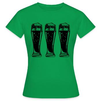 Bière - T-shirt Femme - vert - Devant - AI Model Female 172 dark (172cm)