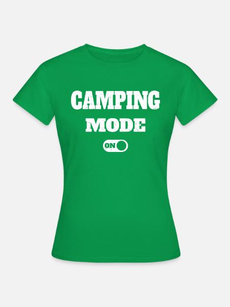 Camping-Modus aktiviert - Frauen T-Shirt - Kelly Green