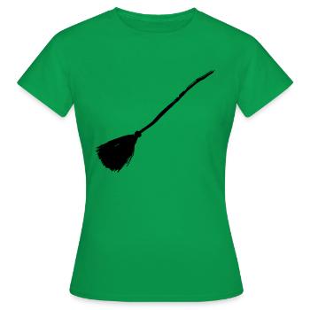 Hexenbesen - Frauen T-Shirt - Kelly Green - Vorne - AI Model Female 172 dark (172cm)