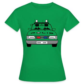 Polizei - Frauen T-Shirt - Kelly Green - Vorne - AI Model Female 172 dark (172cm)