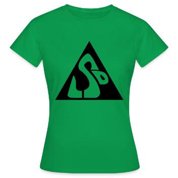 LSD Snake__V002 - T-shirt Femme - vert - Devant - AI Model Female 172 dark (172cm)