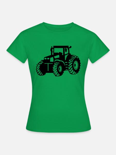 traktor_001 - Frauen T-Shirt - Kelly Green