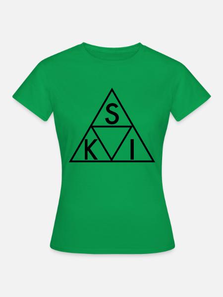 Ski - Frauen T-Shirt - Kelly Green