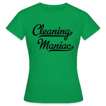 Diable de nettoyage - T-shirt Femme - vert - Devant - AI Model Female 172 dark (172cm)