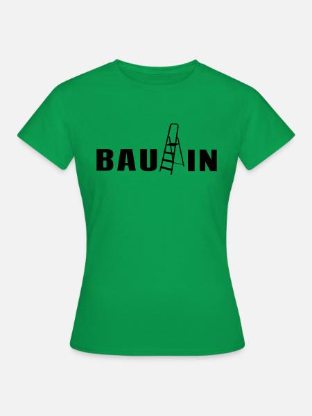 Bauleiterin Baustelle Bauherrin Geschenk - Frauen T-Shirt - Kelly Green