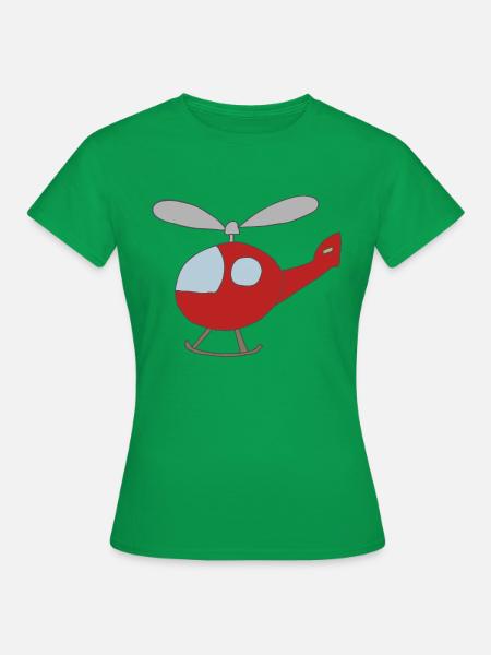 hubschrauber - Frauen T-Shirt - Kelly Green