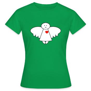 L' Ange Gardien - T-shirt Femme - vert - Devant - AI Model Female 172 dark (172cm)