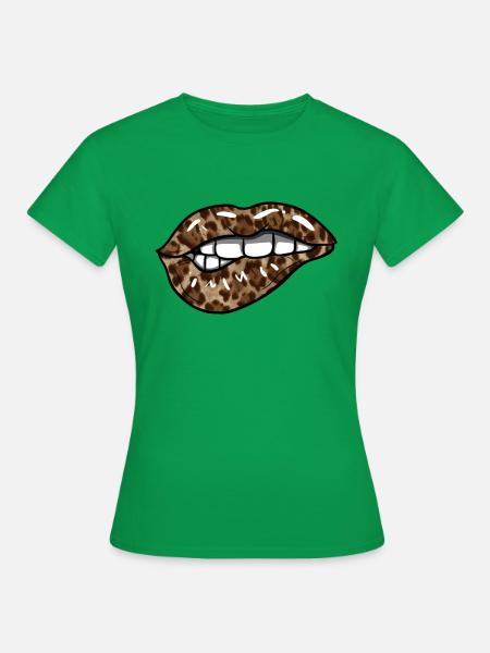 Leopardenlippen - Frauen T-Shirt - Kelly Green