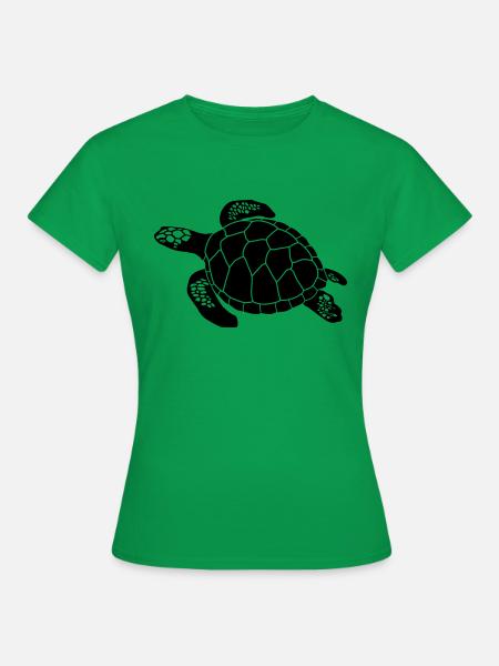 Schildkröte - Frauen T-Shirt - Kelly Green