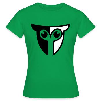 hibou hibou hibou - T-shirt Femme - vert - Devant - AI Model Female 172 dark (172cm)