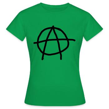 Anarchy - Frauen T-Shirt - Kelly Green - Vorne - AI Model Female 172 dark (172cm)