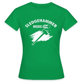 House demolition and house renovation - Women's T-Shirt - kelly green - Front - AI Model Female 172 dark (172cm)