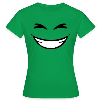Sourire - T-shirt Femme - vert - Devant - AI Model Female 172 dark (172cm)