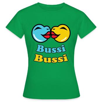 Bussi Bussi 2 - bunt - Frauen T-Shirt - Kelly Green - Vorne - AI Model Female 172 dark (172cm)