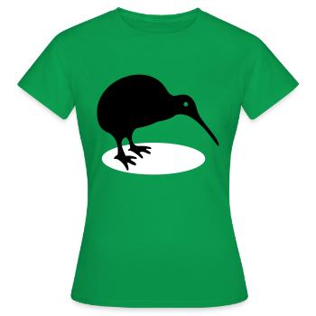 kiwi - Women's T-Shirt - kelly green - Front - AI Model Female 172 dark (172cm)