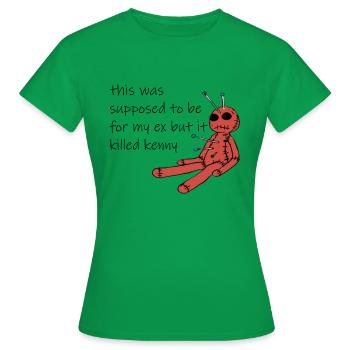 Vaudou - T-shirt Femme - vert - Devant - AI Model Female 172 dark (172cm)