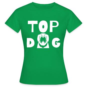 TOP DOG - Frauen T-Shirt - Kelly Green - Vorne - AI Model Female 172 dark (172cm)